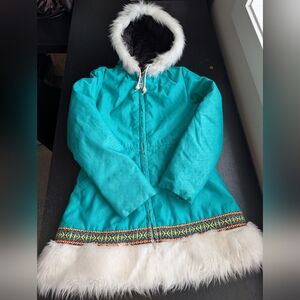 Vintage Gemini Teal Green Parka [Flawed]